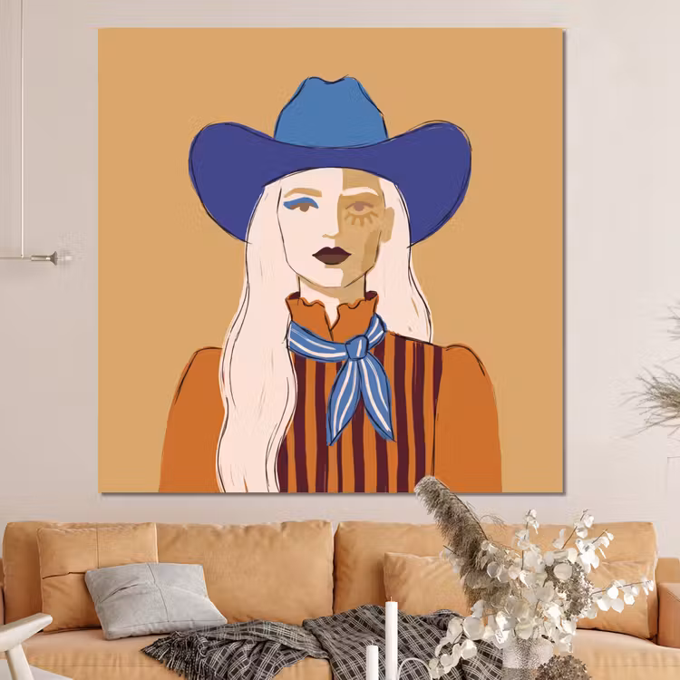 Forex - Vrouw - Portret - Abstract - Kleurrijk - Modern — 4