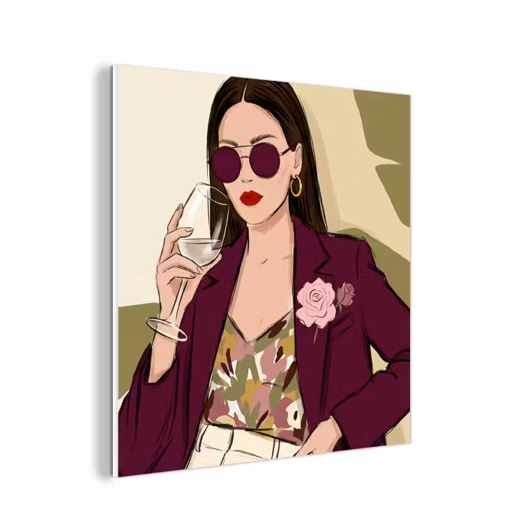 Forex - Vrouw - Wijn - Portret - Mode - Modern — 1