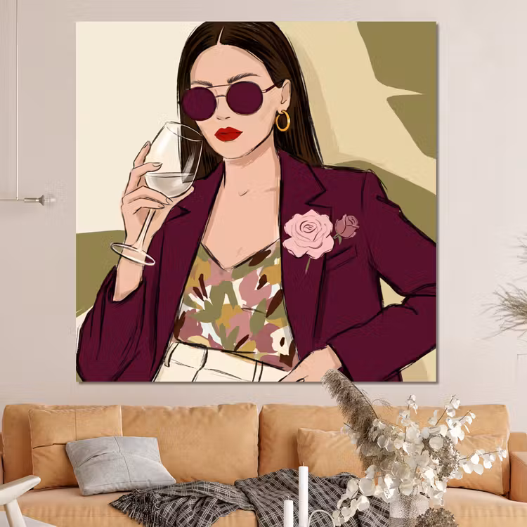 Forex - Vrouw - Wijn - Portret - Mode - Modern — 4
