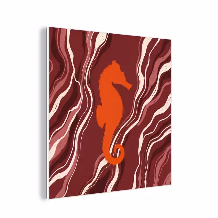Forex - Zeepaardje - Golven - Zeeleven - Abstract - Oranje — 1