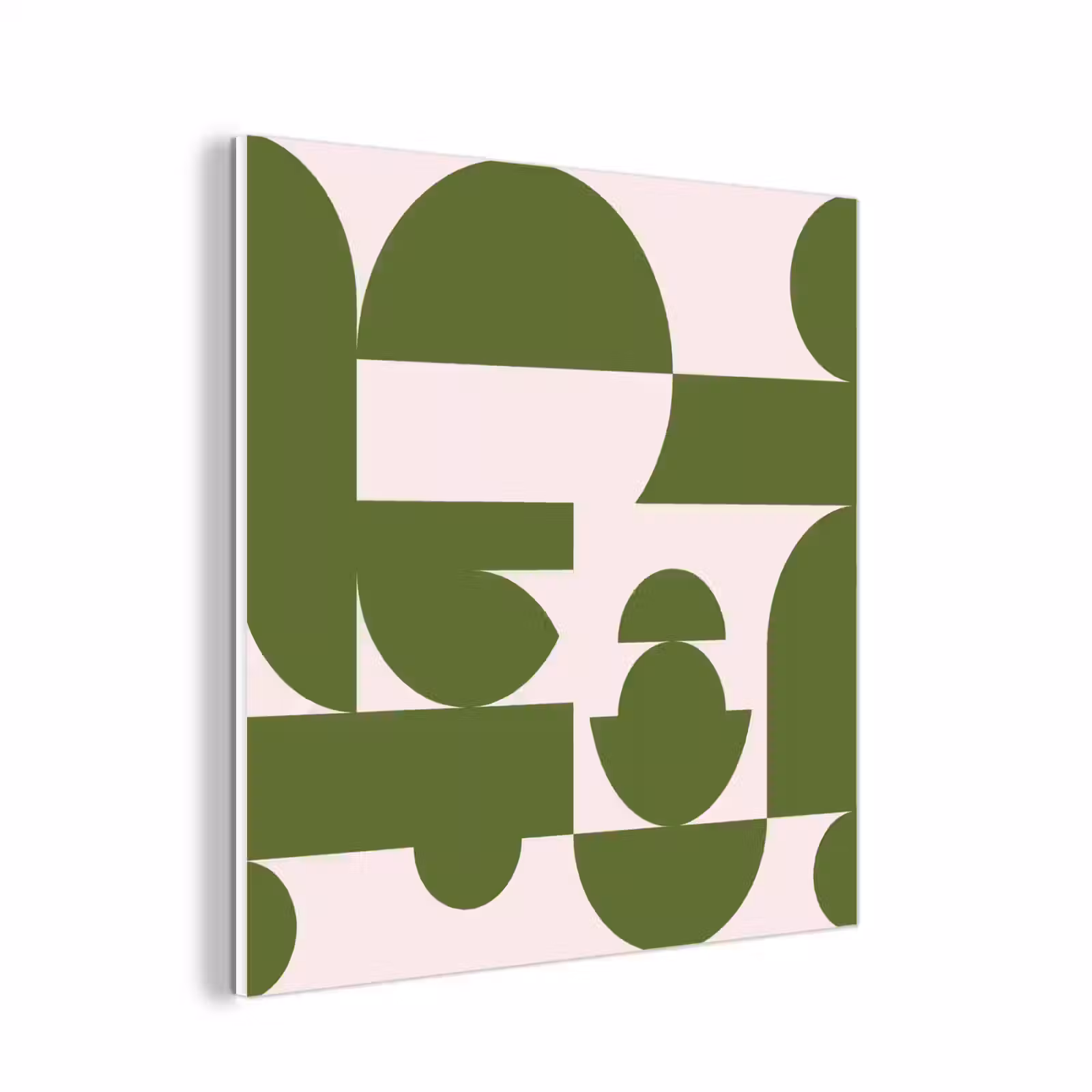 Forex - Abstract - Geometrie - Modern - Groen - Wit — 1