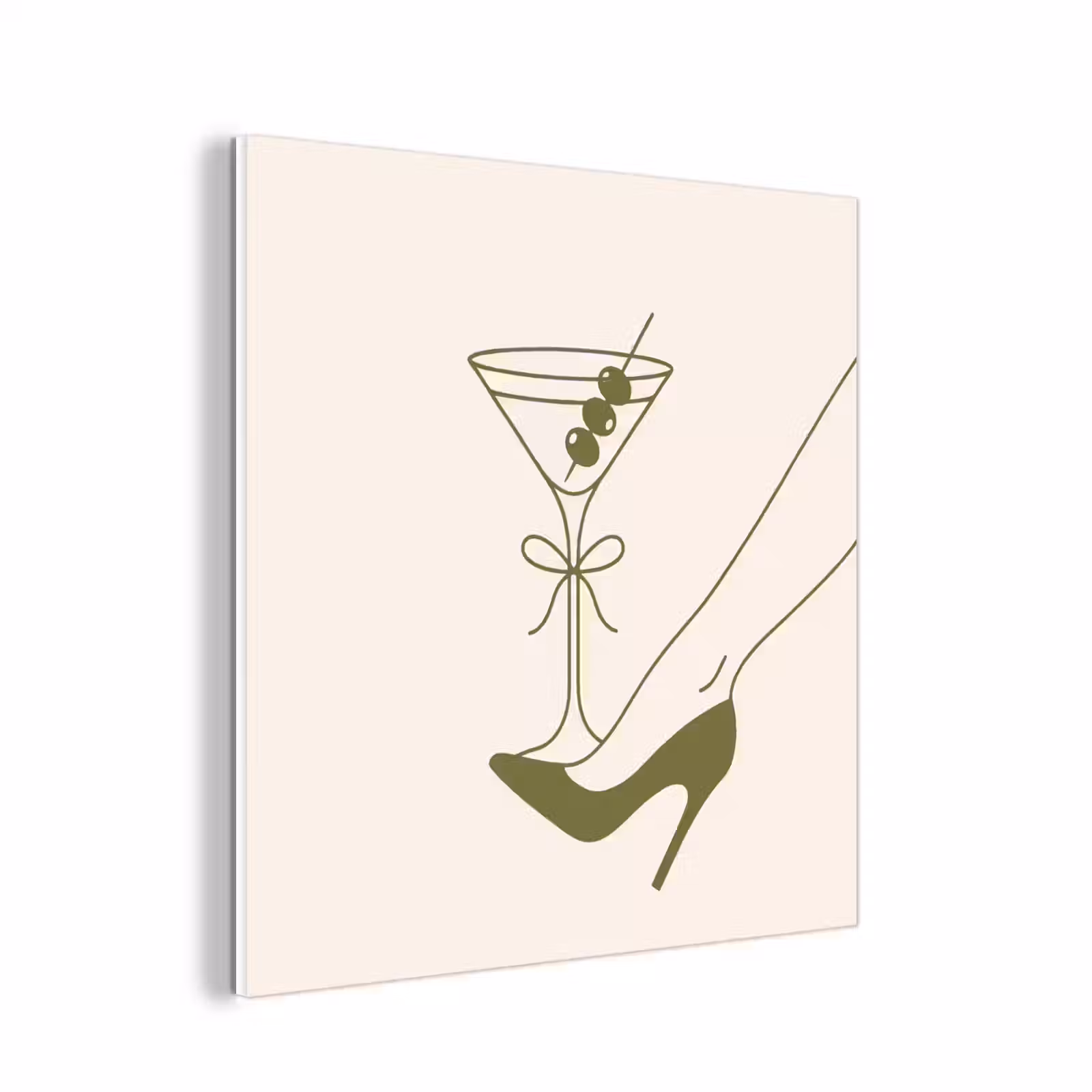 Forex - Drank - Martini - Hoge hak - Mode - Groen — 1