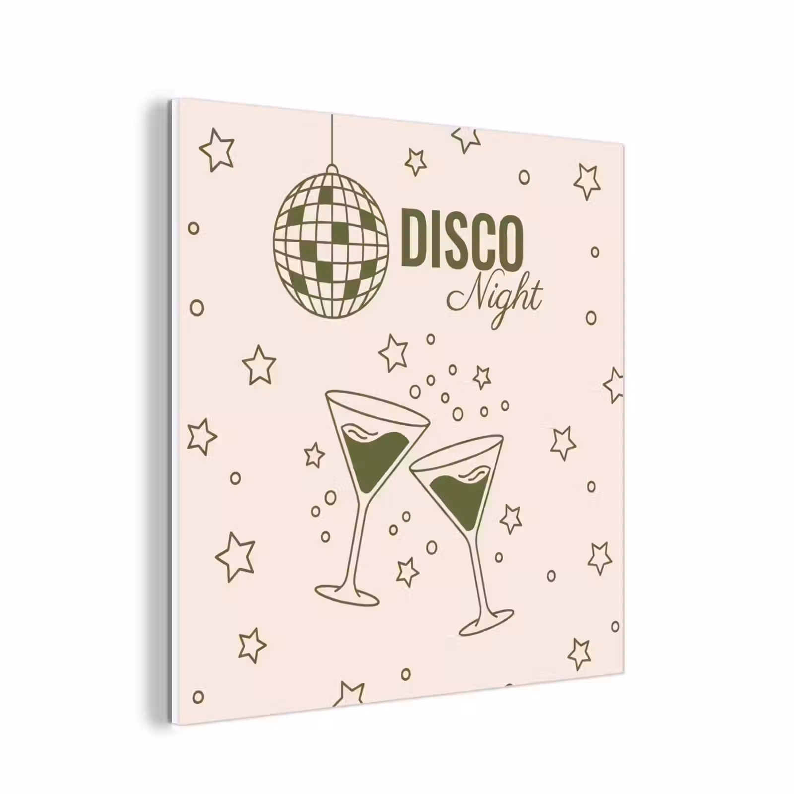 Forex - Feest - Disco - Drank - Illustratie - Groen — 1