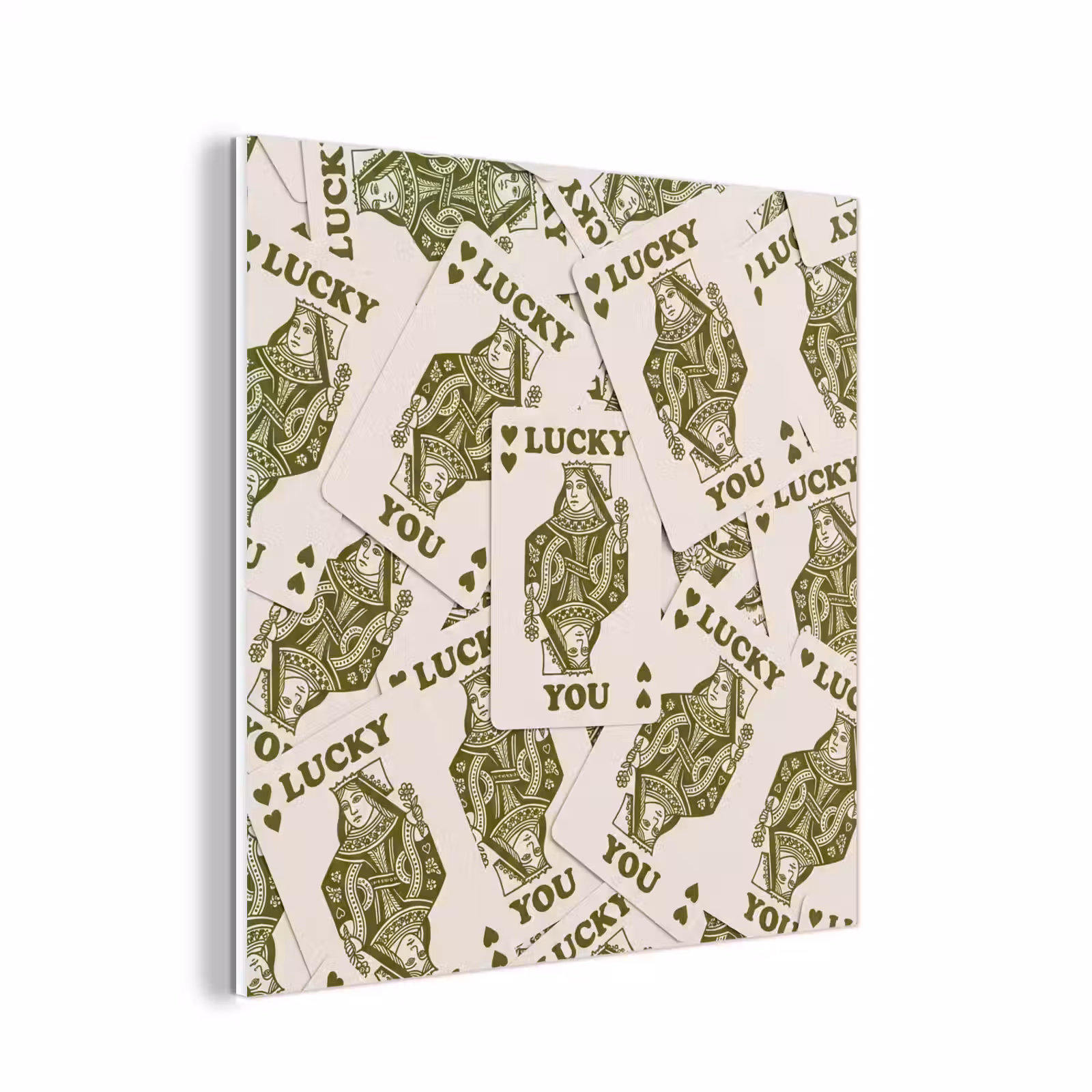 Forex - Kaarten - Koningin - Patroon - Groen - Spel — 1