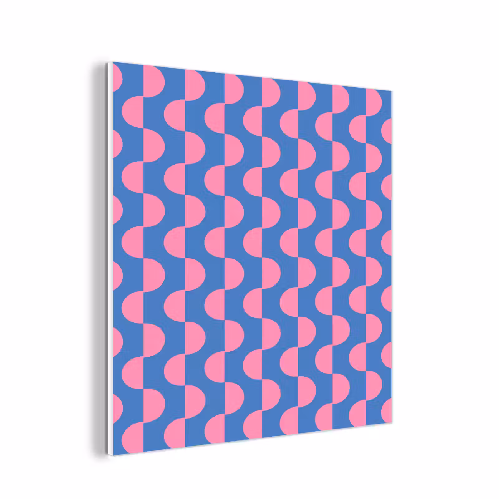 Forex - Patroon - Halve cirkels - Abstract - Modern - Roze - Blauw — 1