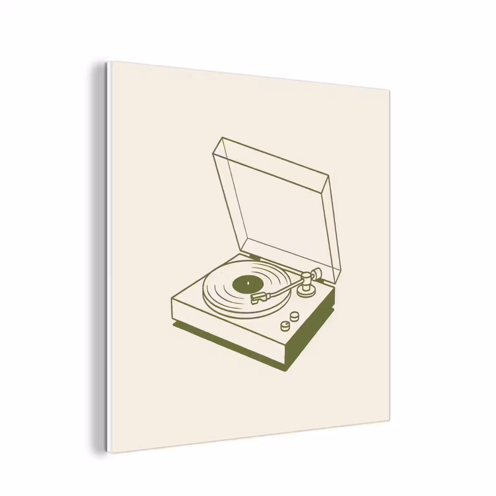 Forex - Platenspeler - Vinyl - Muziek - Minimalistisch - Groen — 1