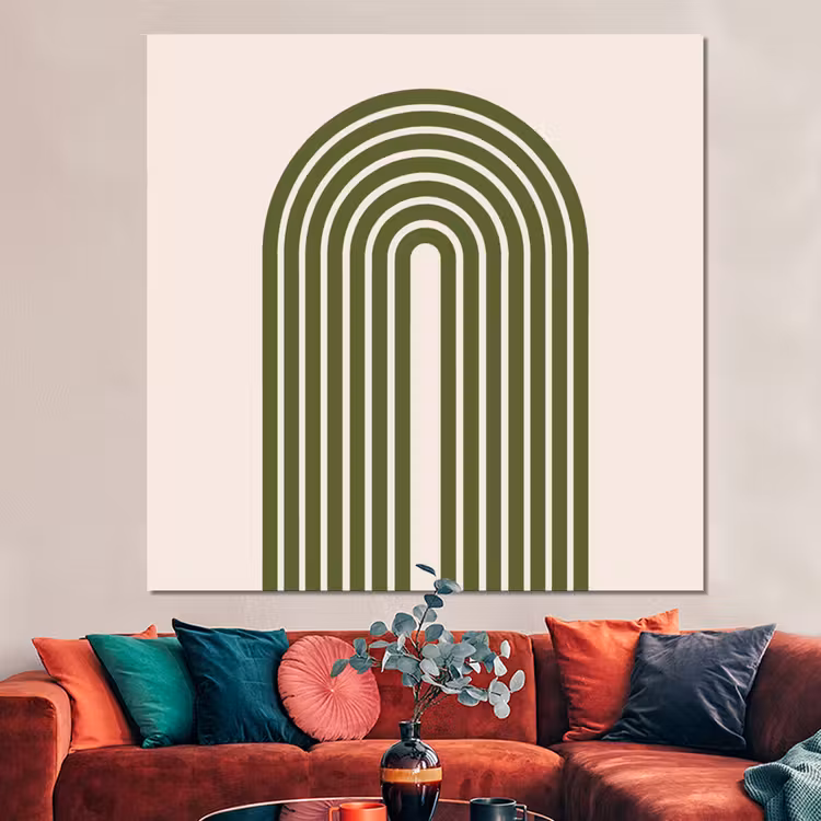 Forex - Abstract - Bogen - Modern - Groen - Kunst — 3