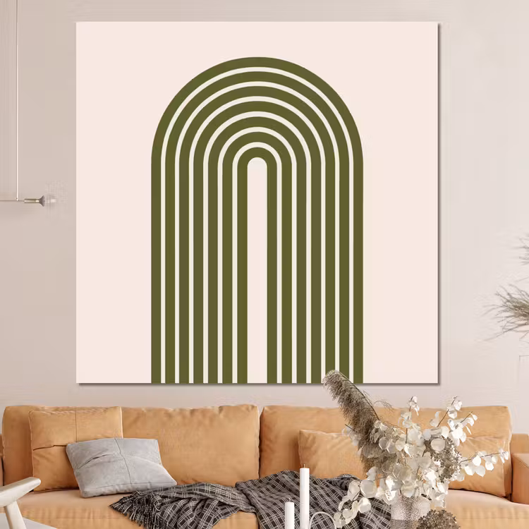 Forex - Abstract - Bogen - Modern - Groen - Kunst — 4