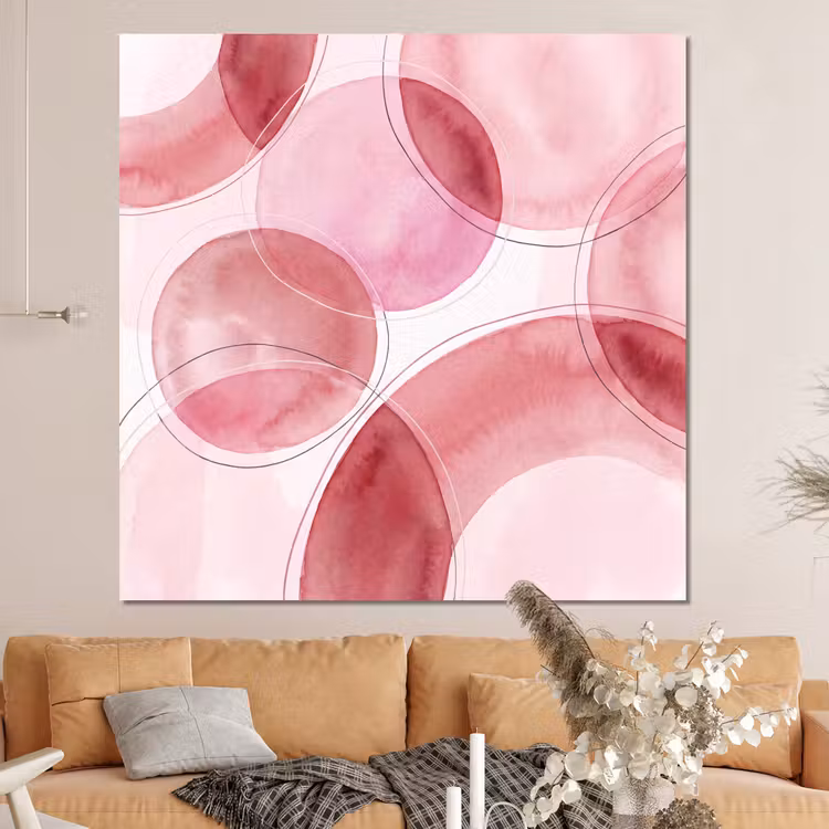 Forex - Abstract - Cirkels - Modern - Roze - Kunst — 4