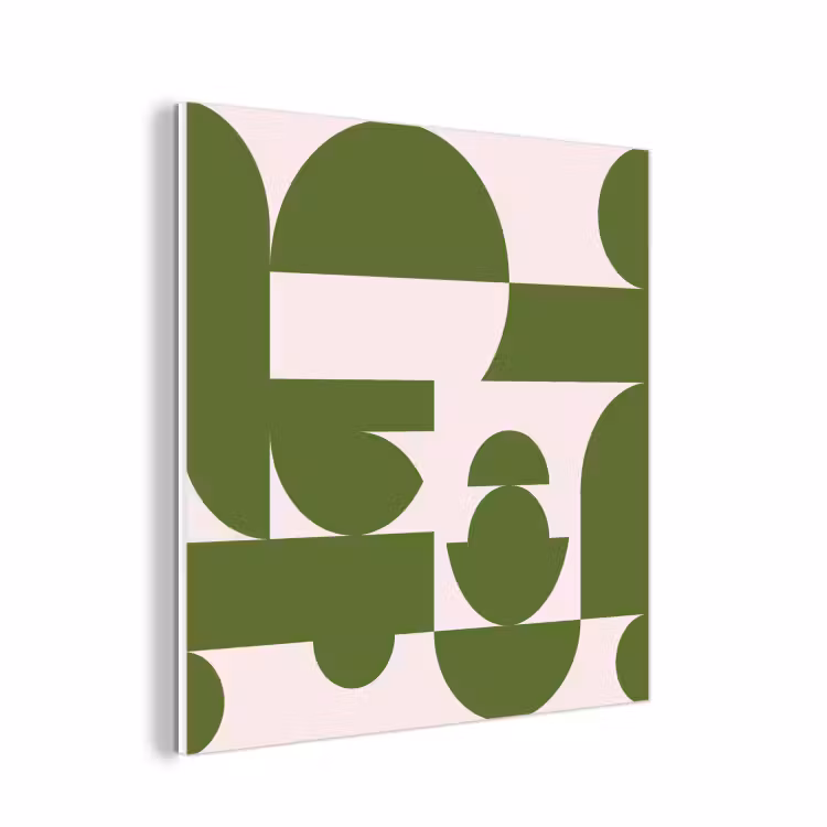 Forex - Abstract - Geometrie - Modern - Groen - Wit — 1