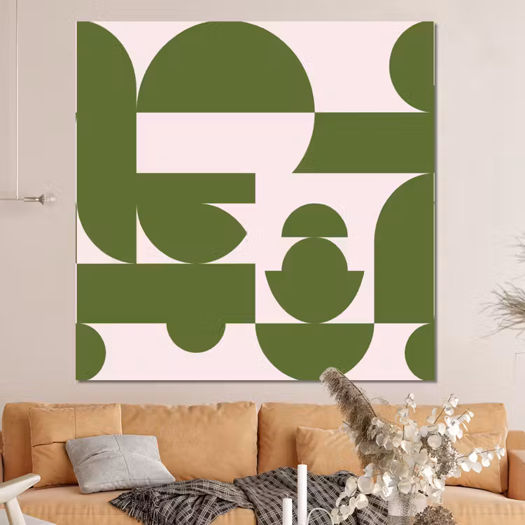 Forex - Abstract - Geometrie - Modern - Groen - Wit — 4