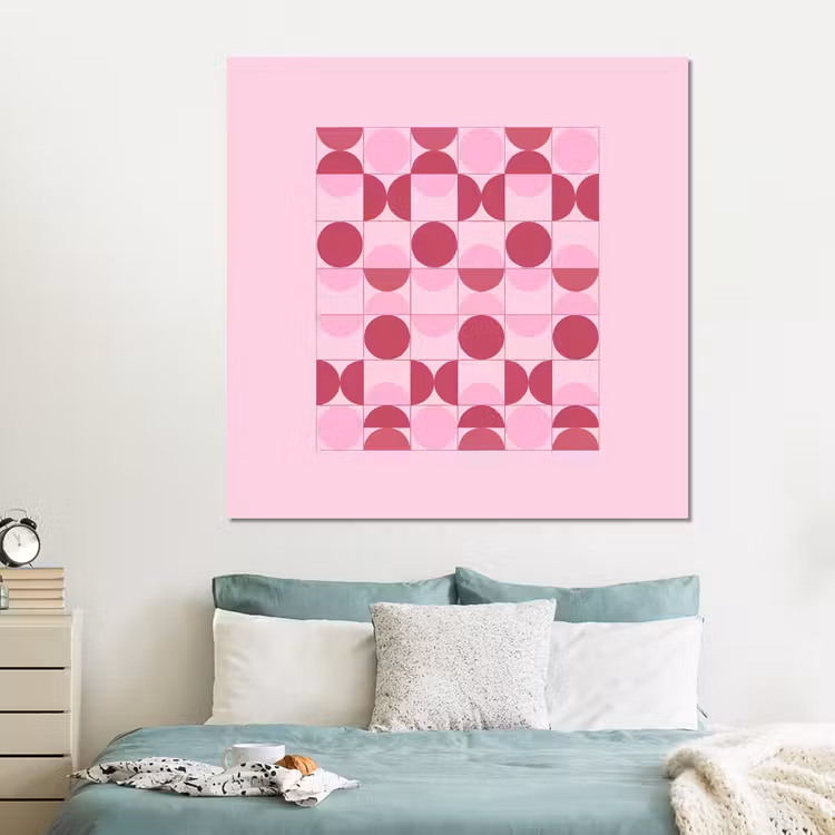 Forex - Abstract - Geometrisch - Cirkels - Roze - Modern — 2