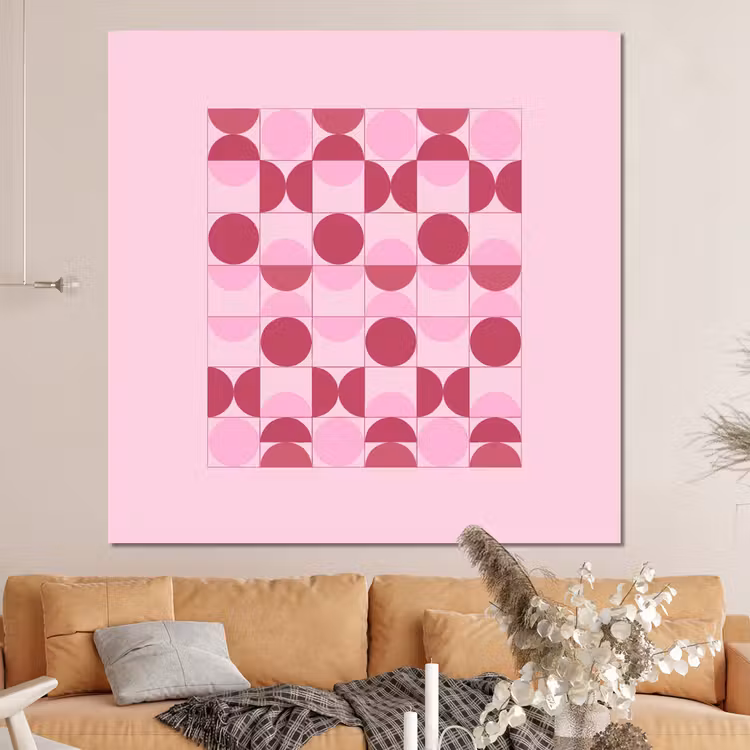 Forex - Abstract - Geometrisch - Cirkels - Roze - Modern — 4