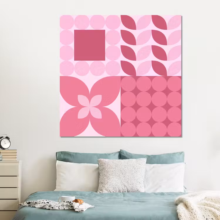 Forex - Abstract - Geometrisch - Patroon - Modern - Roze — 2