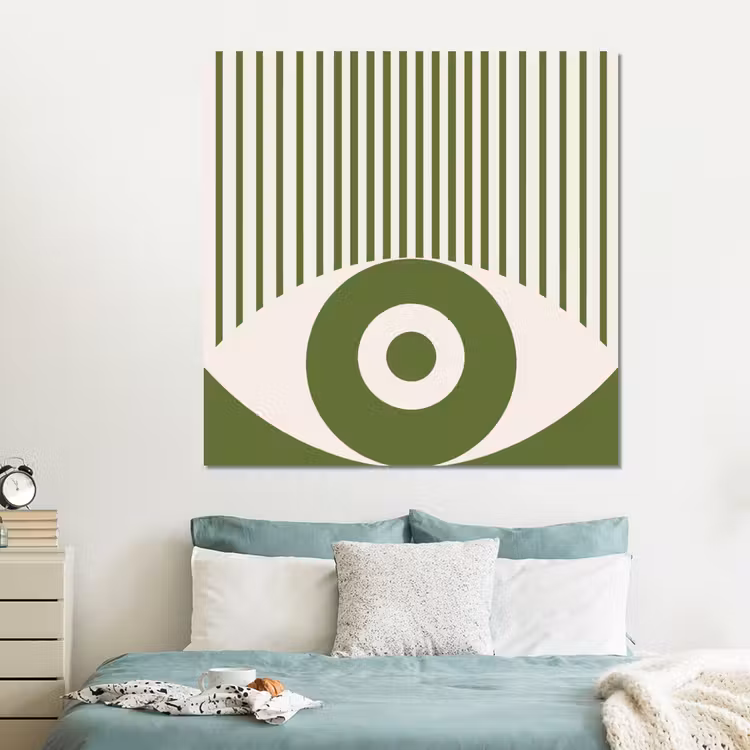 Forex - Abstract - Oog - Strepen - Modern - Groen — 2