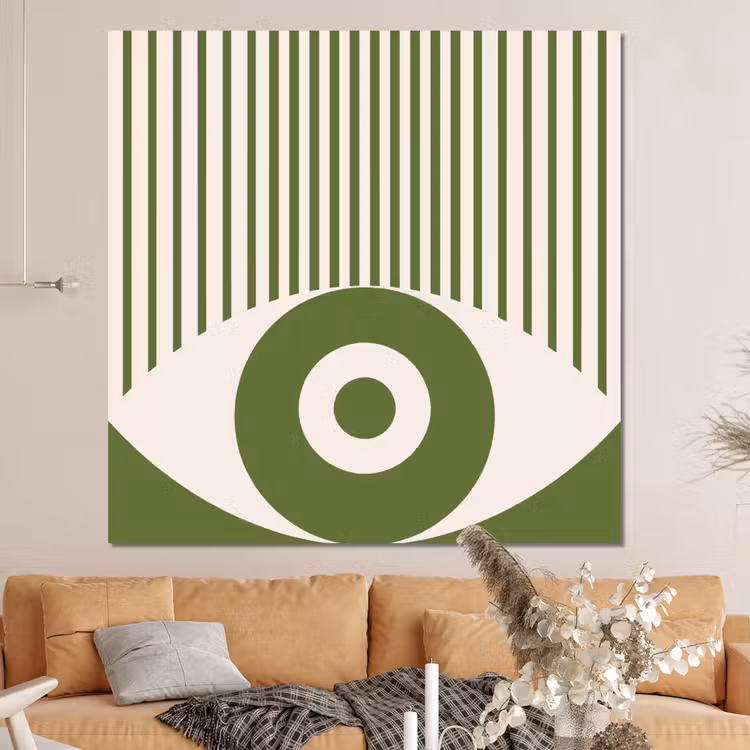 Forex - Abstract - Oog - Strepen - Modern - Groen — 4