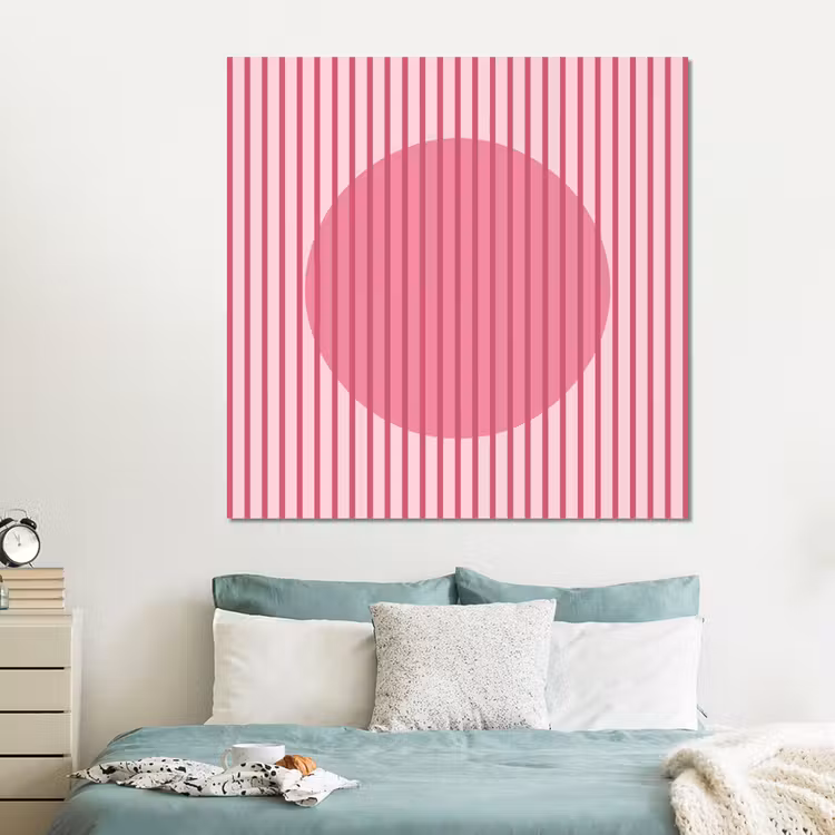 Forex - Abstract - Strepen - Ovaal - Roze - Modern — 2