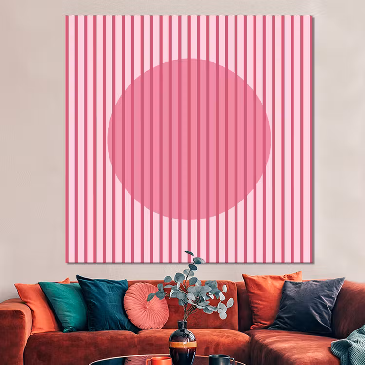 Forex - Abstract - Strepen - Ovaal - Roze - Modern — 3