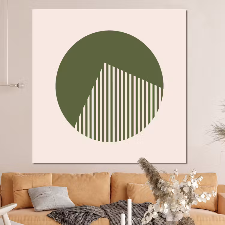 Forex - Cirkel - Strepen - Geometrisch - Abstract - Groen — 4