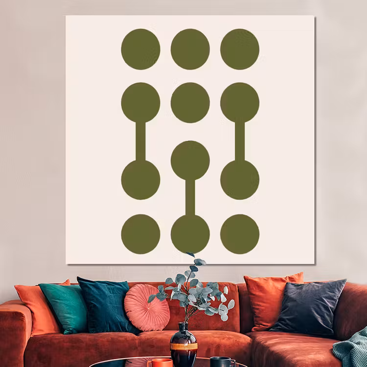 Forex - Cirkels - Geometrisch - Abstract - Modern - Groen — 3