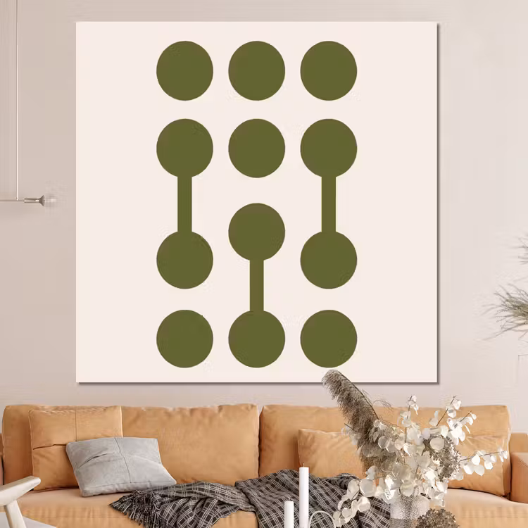 Forex - Cirkels - Geometrisch - Abstract - Modern - Groen — 4