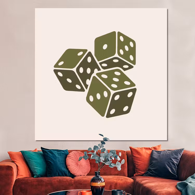 Forex - Dobbelsteen - Spel - Groen - Abstract — 3