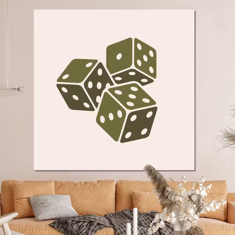 Forex - Dobbelsteen - Spel - Groen - Abstract — 4