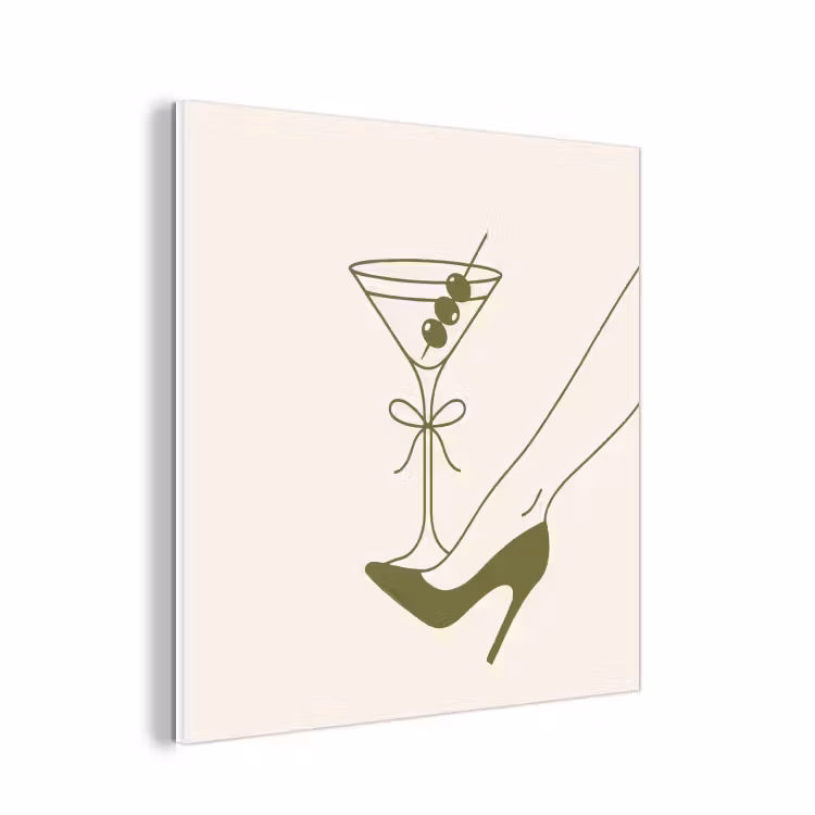 Forex - Drank - Martini - Hoge hak - Mode - Groen — 1