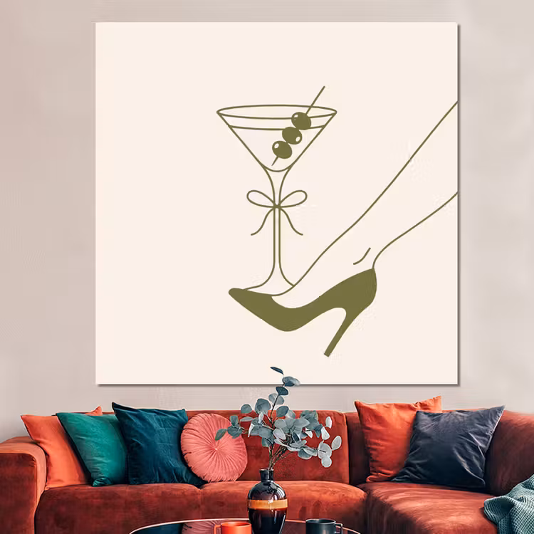 Forex - Drank - Martini - Hoge hak - Mode - Groen — 3
