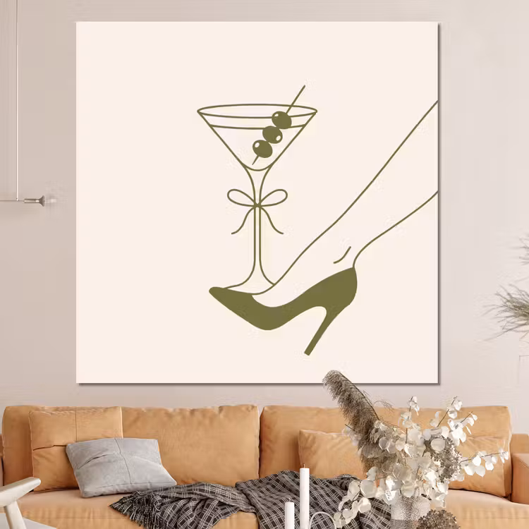 Forex - Drank - Martini - Hoge hak - Mode - Groen — 4