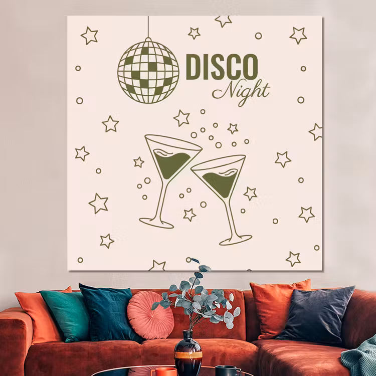 Forex - Feest - Disco - Drank - Illustratie - Groen — 3