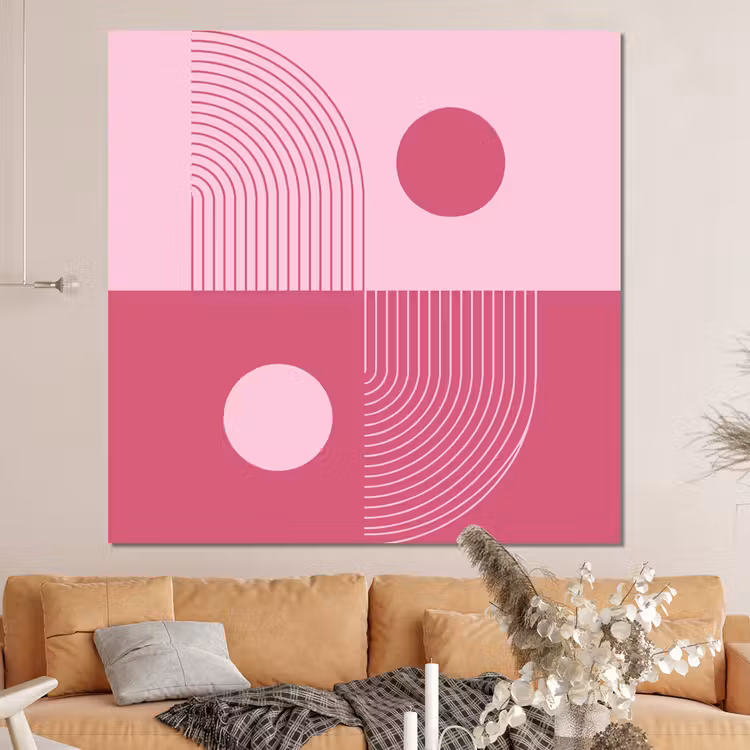 Forex - Geometrie - Patroon - Abstract - Roze - Modern — 4