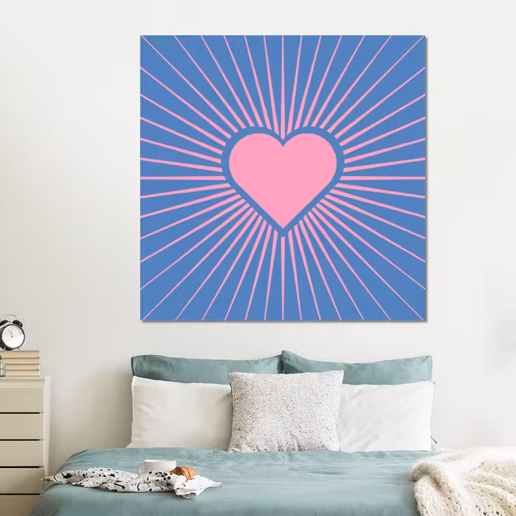 Forex - Hart - Stralen - Liefde - Modern - Roze — 2