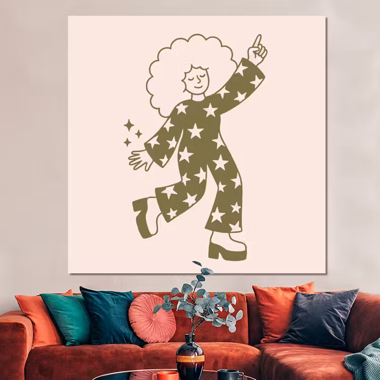 Forex - Mensen - Dansend - Feest - Vintage - Groen — 3