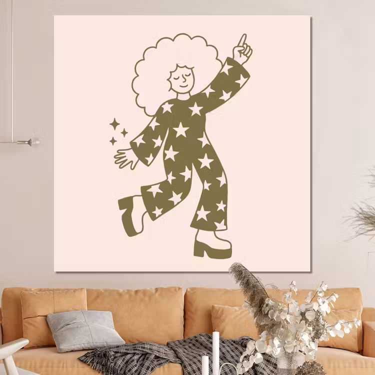 Forex - Mensen - Dansend - Feest - Vintage - Groen — 4