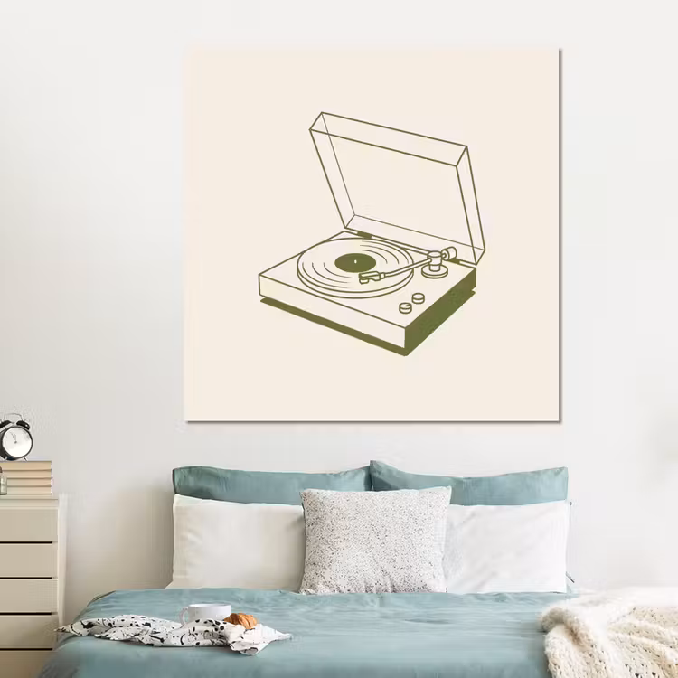Forex - Platenspeler - Vinyl - Muziek - Minimalistisch - Groen — 2