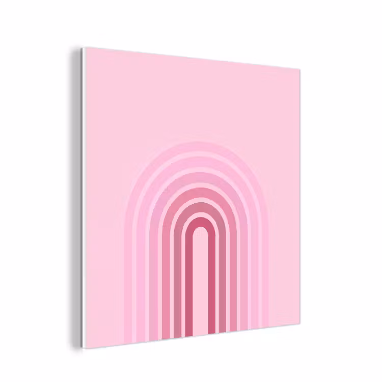 Forex - Regenboog - Roze - Abstract - Modern - Minimalistisch — 1
