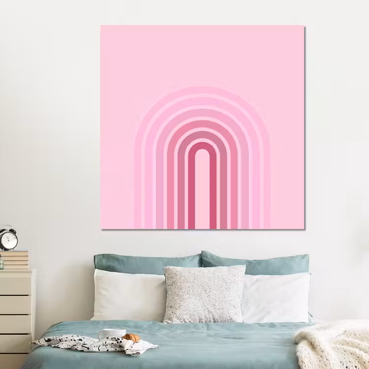 Forex - Regenboog - Roze - Abstract - Modern - Minimalistisch — 2