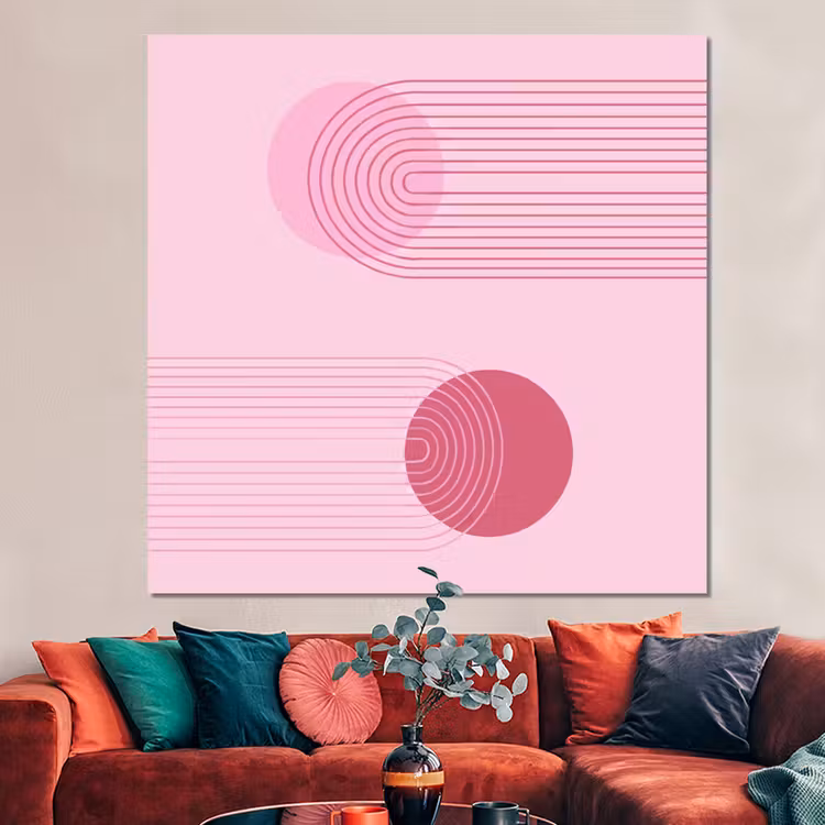 Forex - Vormen - Lijnen - Minimalistisch - Roze — 3
