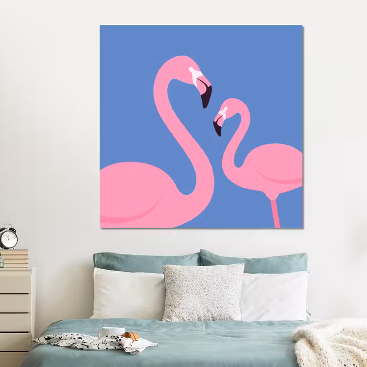 Forex - Vogel - Paar - Dieren - Modern - Roze — 2