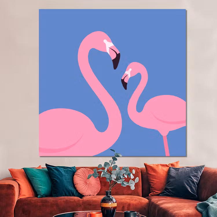 Forex - Vogel - Paar - Dieren - Modern - Roze — 3