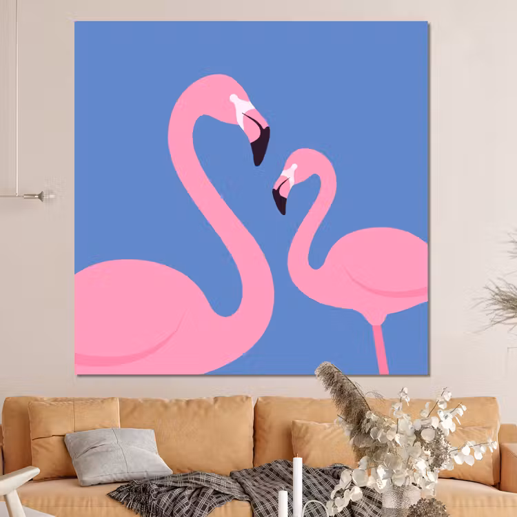 Forex - Vogel - Paar - Dieren - Modern - Roze — 4