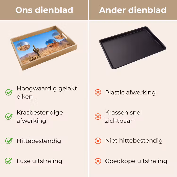Dienblad - Woestijn - Spiegelbal - Kunst — 3