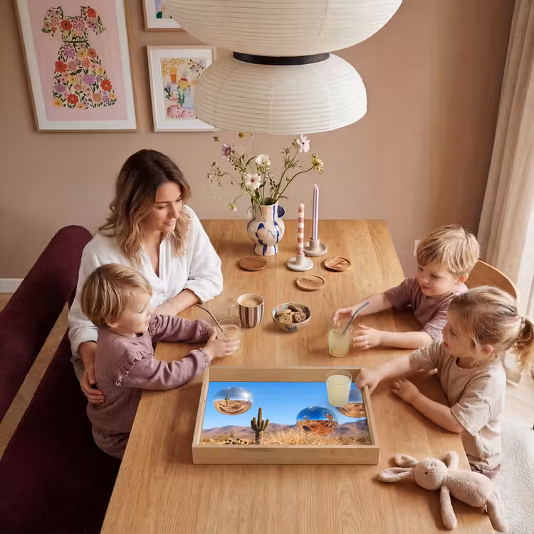 Dienblad - Woestijn - Spiegelbal - Kunst — 7