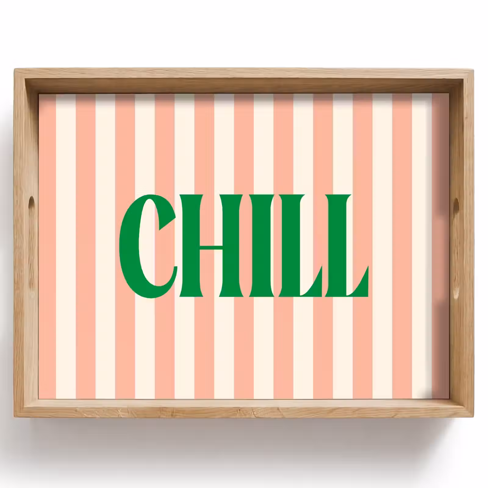 Dienblad - Zachtroze - Groen - Strepen - Chill — 1