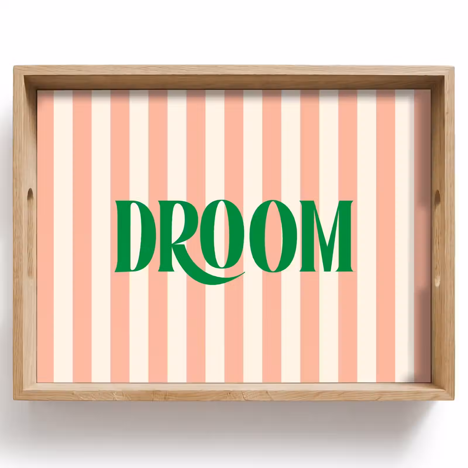 Dienblad - Zachtroze - Groen - Strepen - Droom — 1