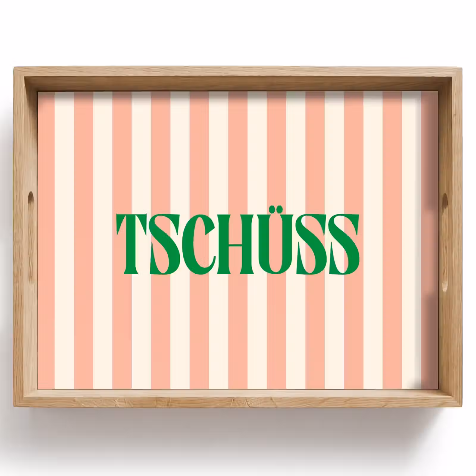 Dienblad - Zachtroze - Groen - Strepen - Tschüss — 1