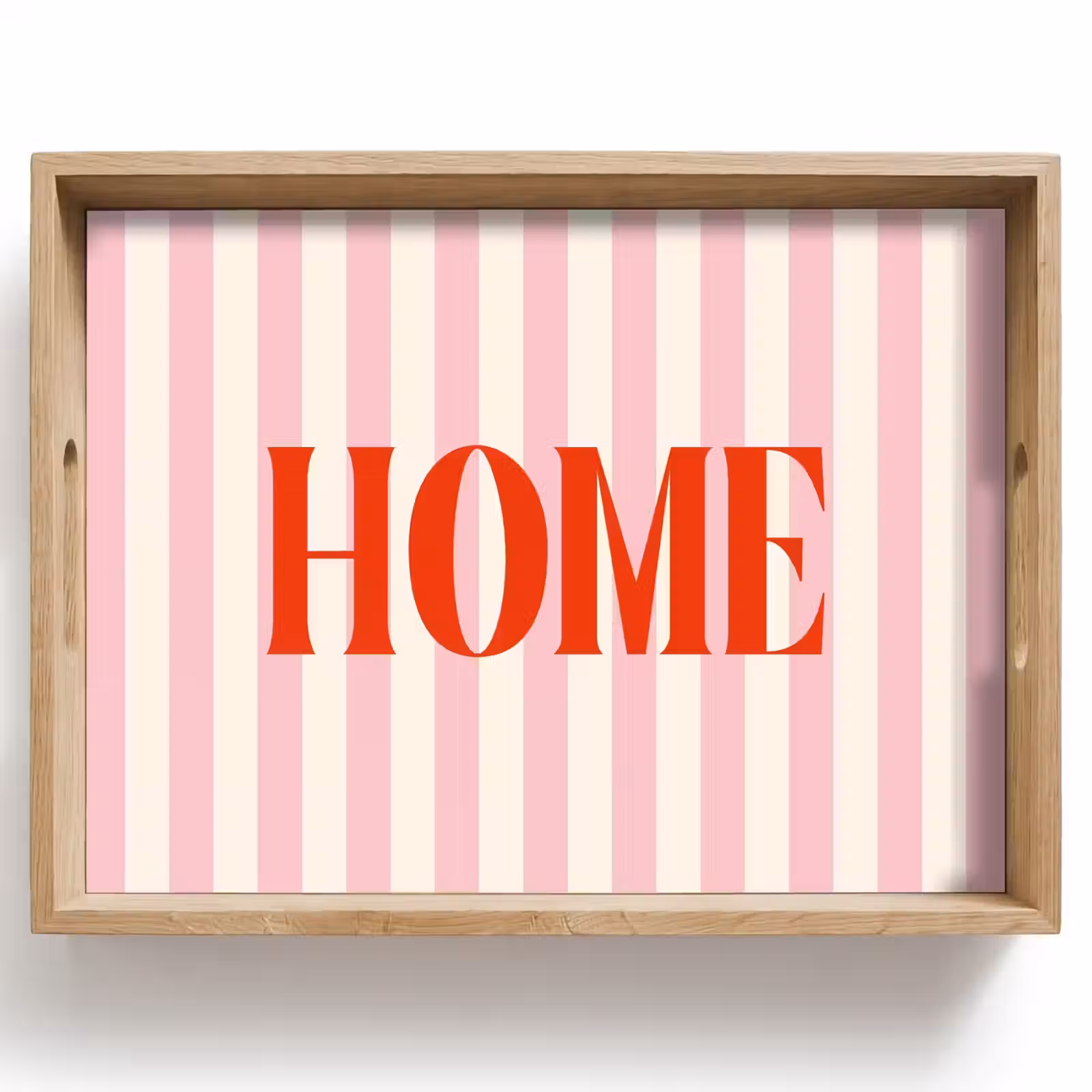 Dienblad - Zachtroze - Rood - Strepen - Home — 1