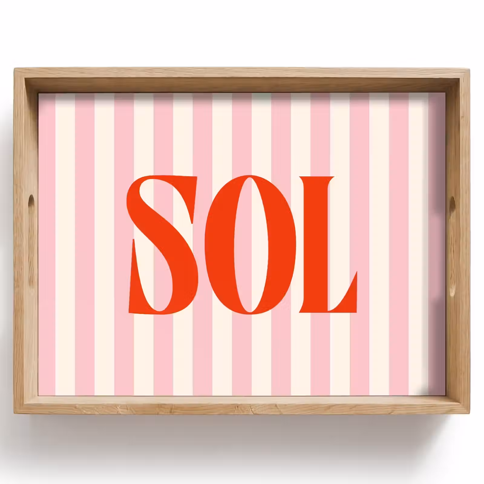 Dienblad - Zachtroze - Rood - Strepen - Sol — 1