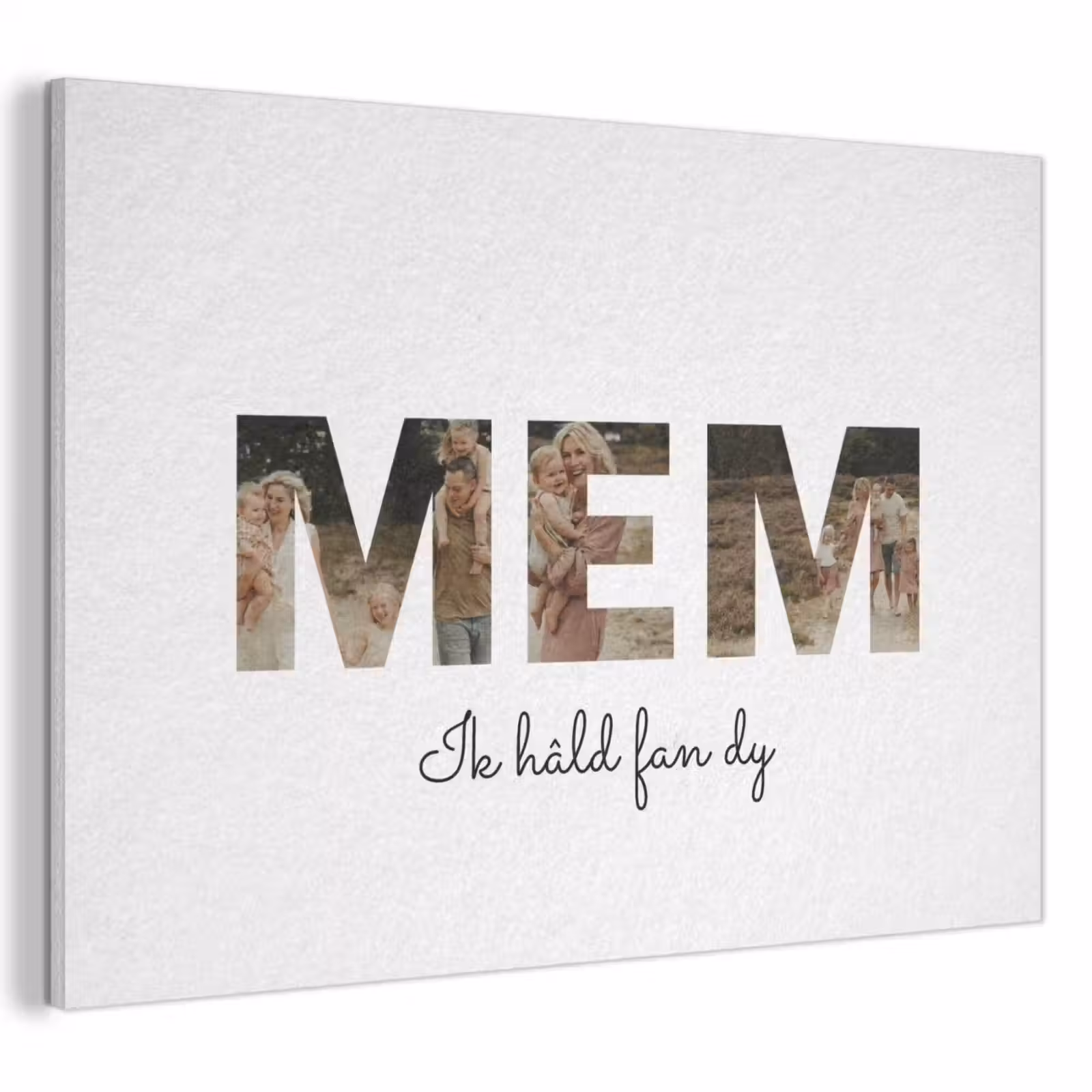 Akoestisch schilderij - Mem - Lettercollage — 1